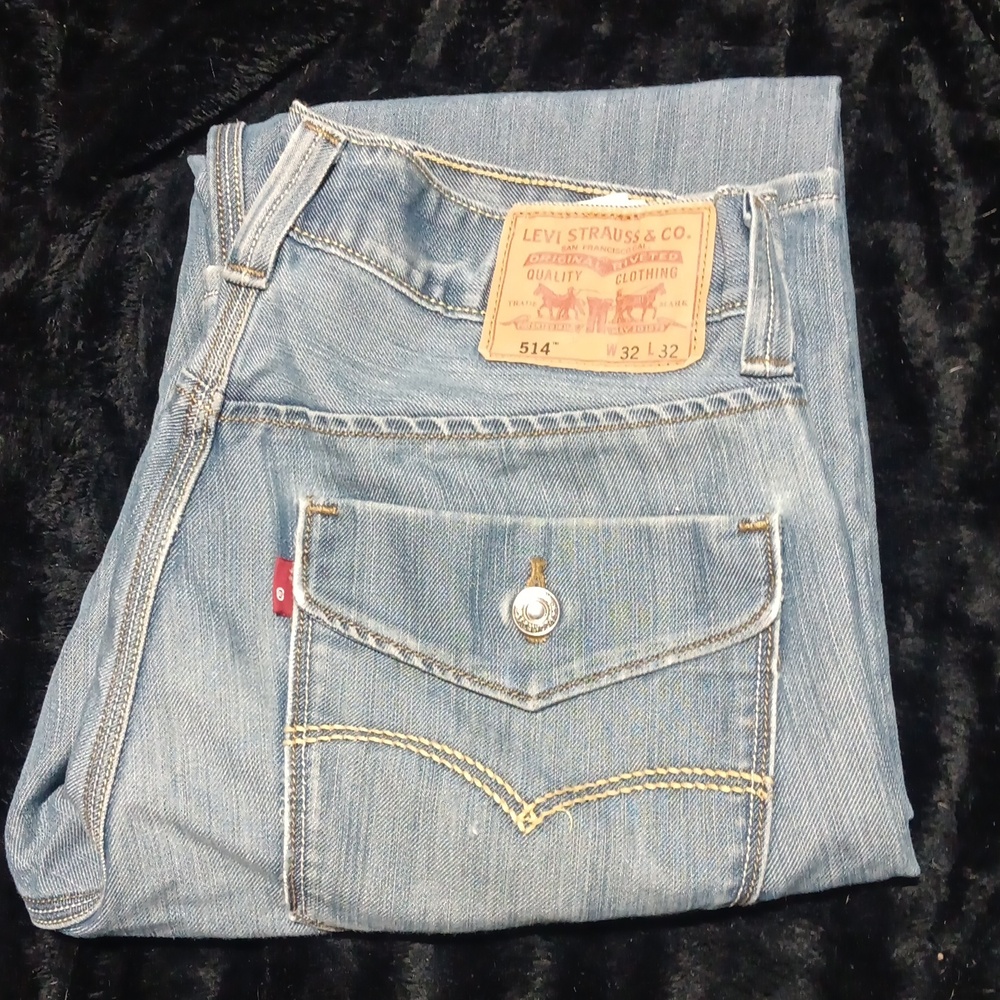 Levi's Men's Straight Jeans - Dark Blue Denim